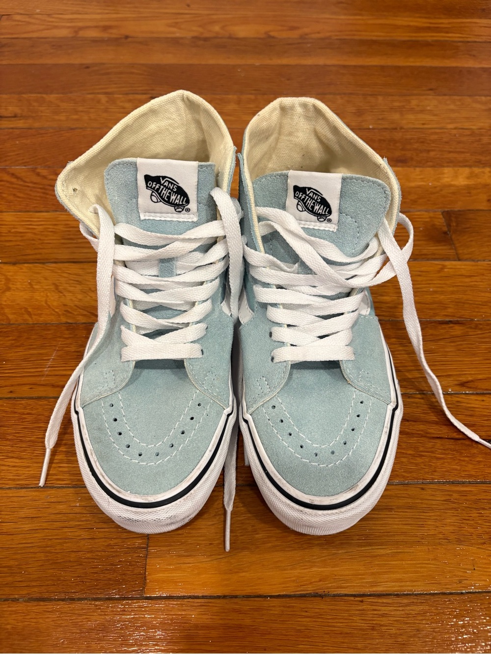 Vans High-Top Sneakers- Teal Blue